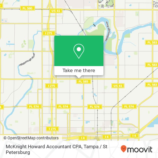 McKnight Howard Accountant CPA map