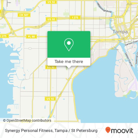 Mapa de Synergy Personal Fitness