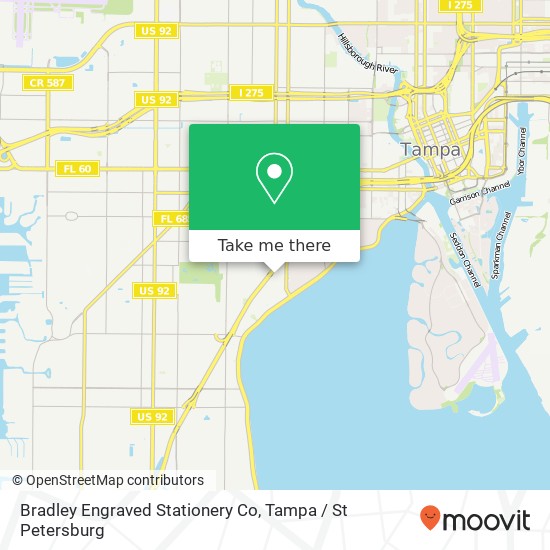 Bradley Engraved Stationery Co map