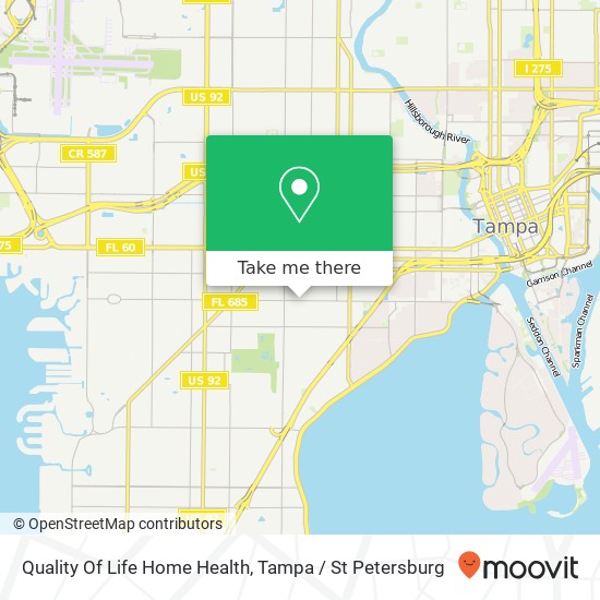 Quality Of Life Home Health map