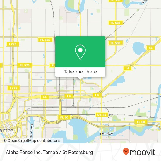 Alpha Fence Inc map