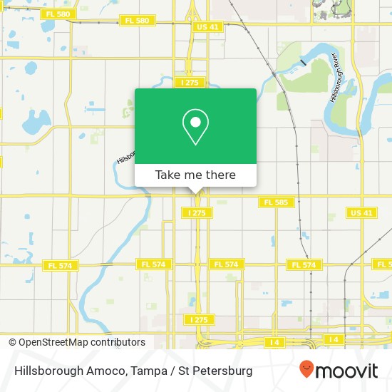 Mapa de Hillsborough Amoco