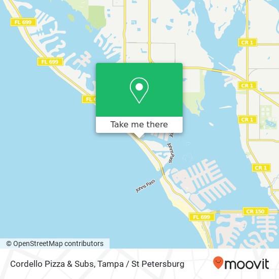 Mapa de Cordello Pizza & Subs