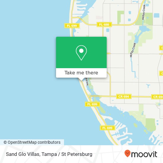 Sand Glo Villas map