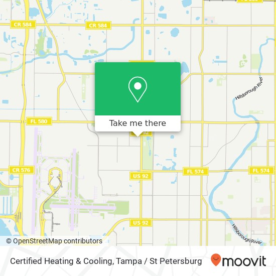 Certified Heating & Cooling map