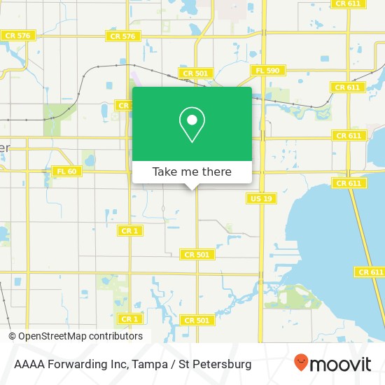 AAAA Forwarding Inc map
