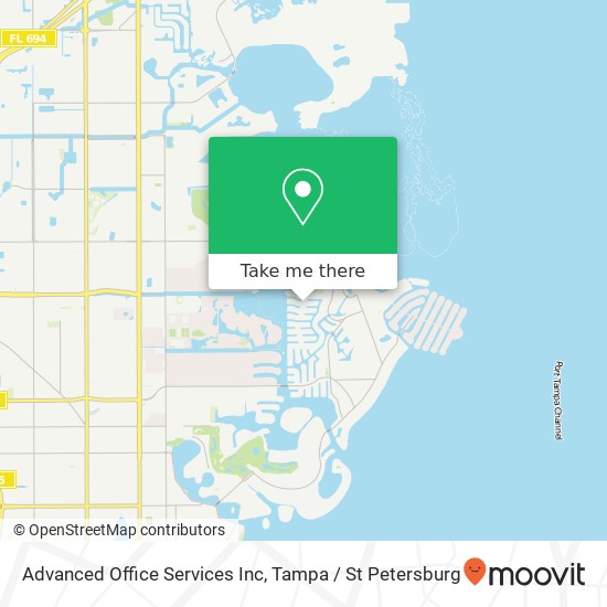 Mapa de Advanced Office Services Inc