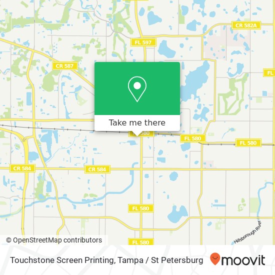 Touchstone Screen Printing map