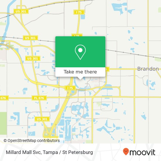 Millard Mall Svc map