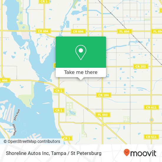 Shoreline Autos Inc map