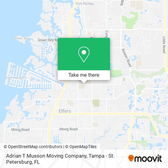 Adrian T Musson Moving Company map