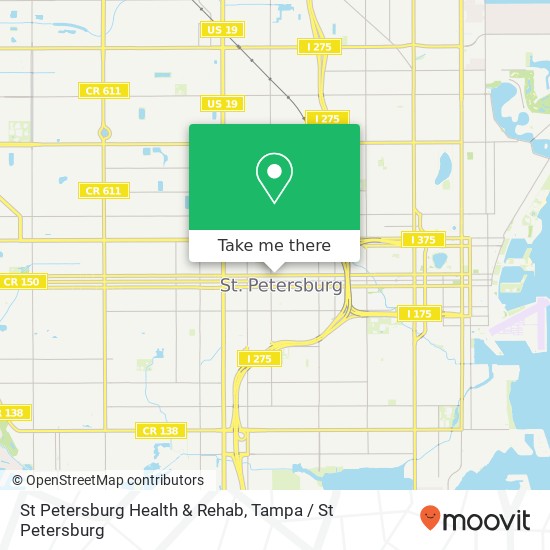 St Petersburg Health & Rehab map