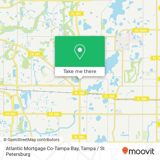 Atlantic Mortgage Co-Tampa Bay map