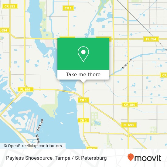 Mapa de Payless Shoesource