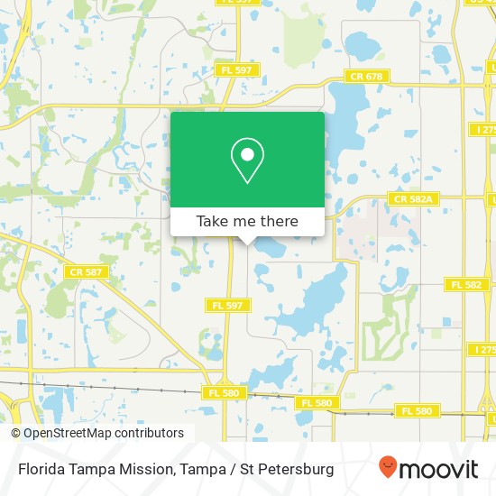 Florida Tampa Mission map