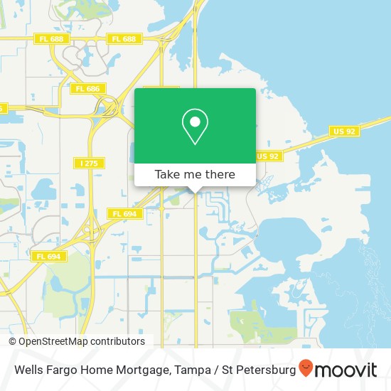 Mapa de Wells Fargo Home Mortgage