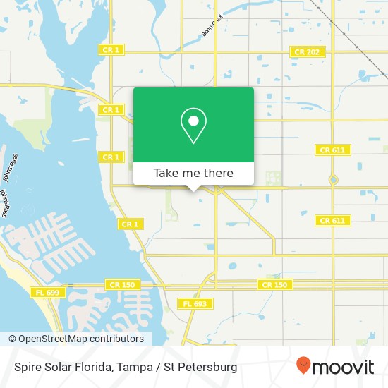 Mapa de Spire Solar Florida