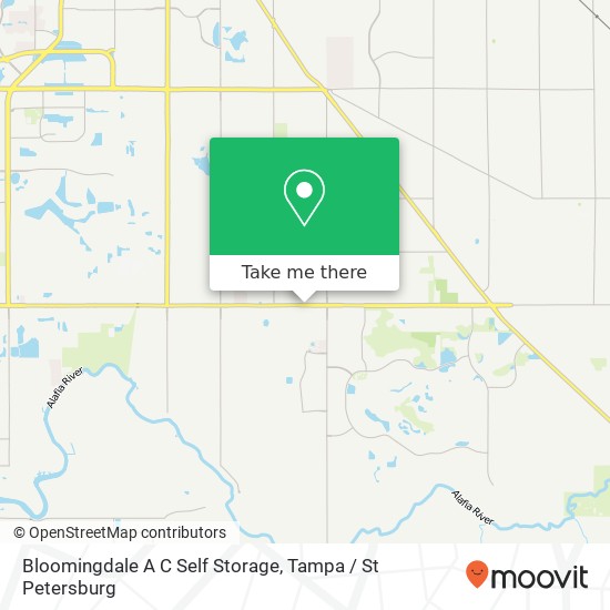 Bloomingdale A C Self Storage map