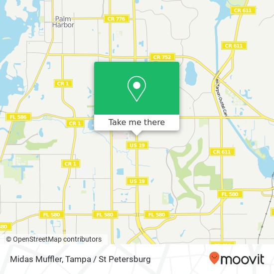 Midas Muffler map