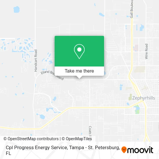 Cpl Progress Energy Service map