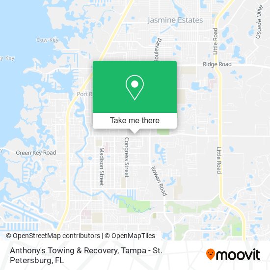 Mapa de Anthony's Towing & Recovery
