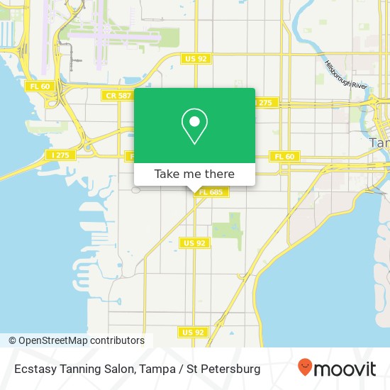 Mapa de Ecstasy Tanning Salon