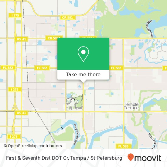 First & Seventh Dist DOT Cr map