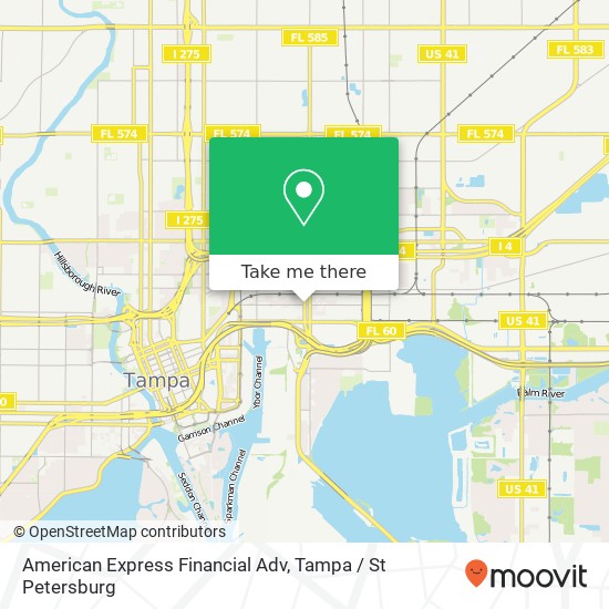 Mapa de American Express Financial Adv