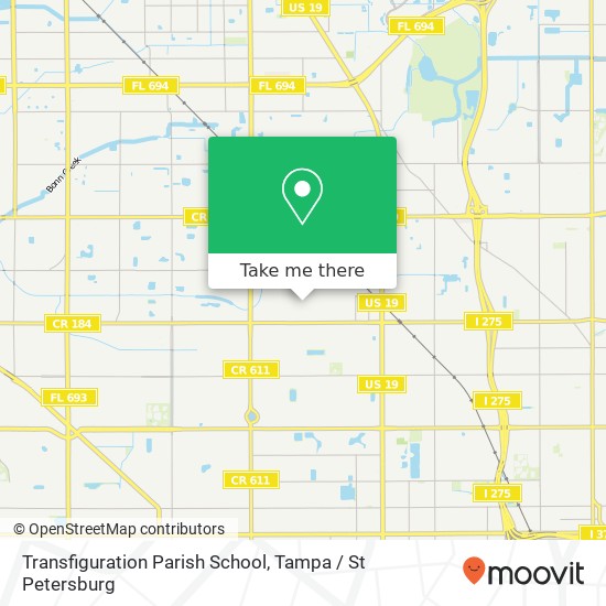 Transfiguration Parish School map