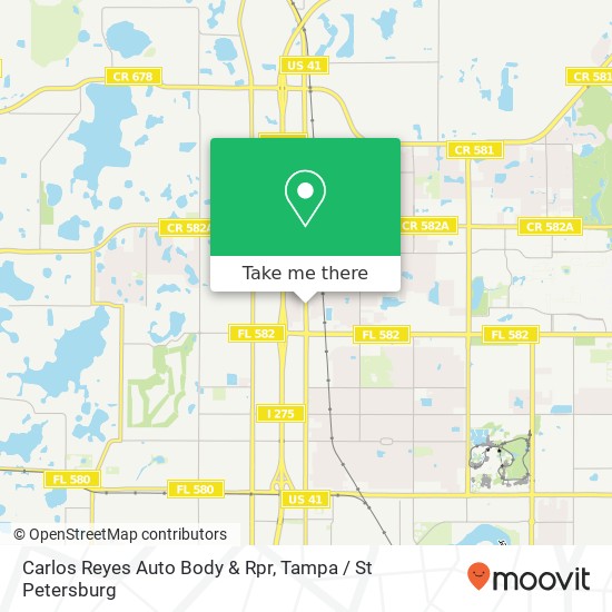 Carlos Reyes Auto Body & Rpr map