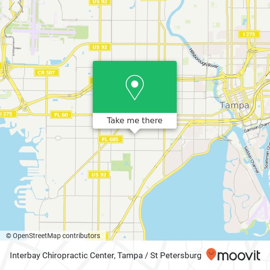 Interbay Chiropractic Center map