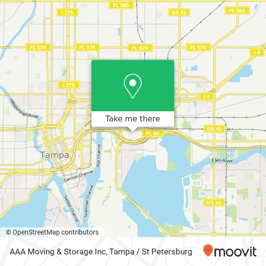 Mapa de AAA Moving & Storage Inc