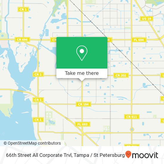 Mapa de 66th Street All Corporate Trvl