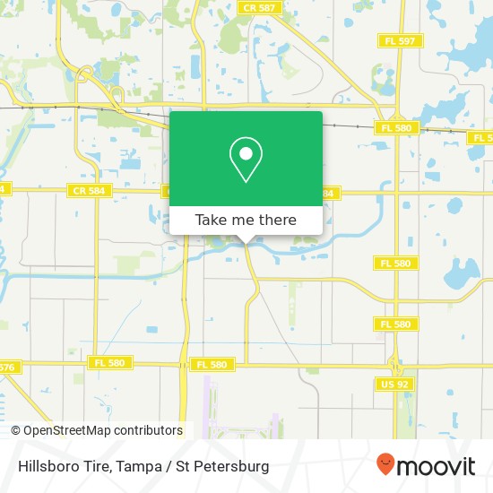 Hillsboro Tire map