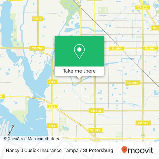 Nancy J Cusick Insurance map