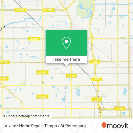 Alvarez Home Repair map