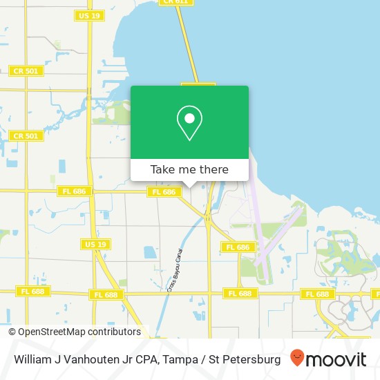 William J Vanhouten Jr CPA map