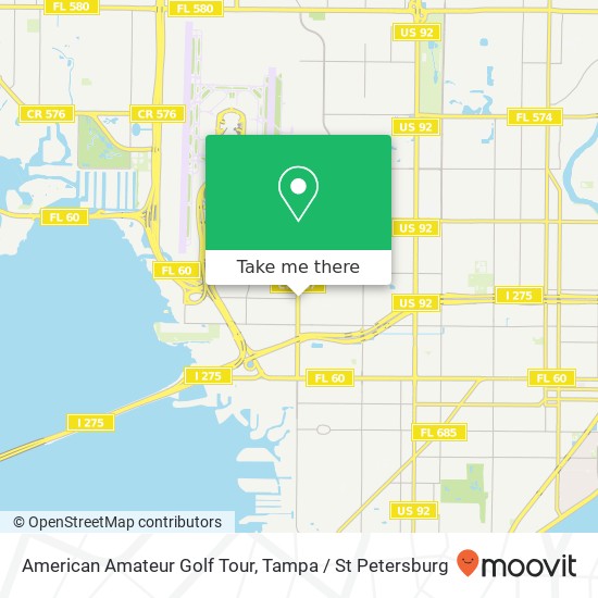 American Amateur Golf Tour map