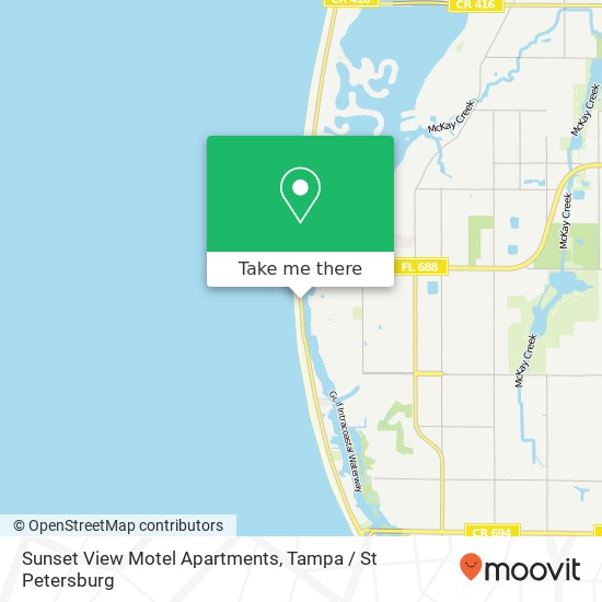 Sunset View Motel Apartments map
