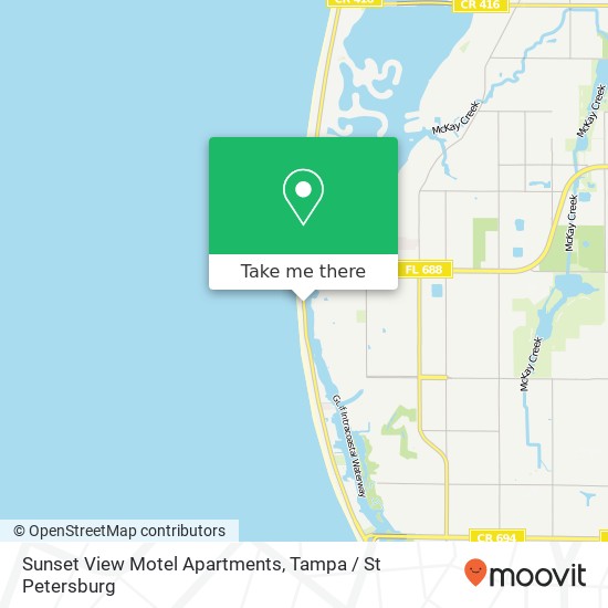 Mapa de Sunset View Motel Apartments