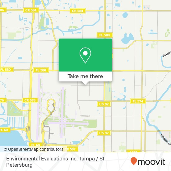 Mapa de Environmental Evaluations Inc