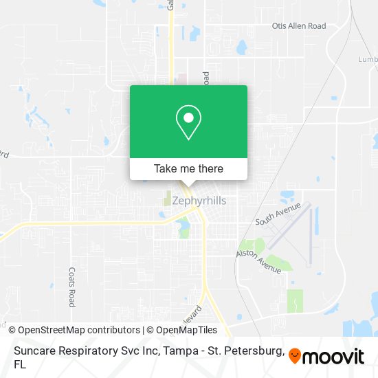 Suncare Respiratory Svc Inc map