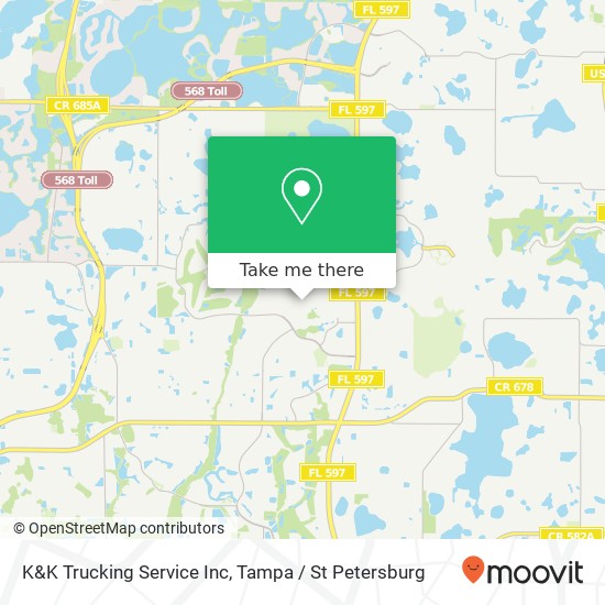 Mapa de K&K Trucking Service Inc