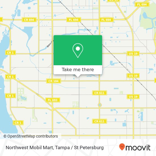 Northwest Mobil Mart map