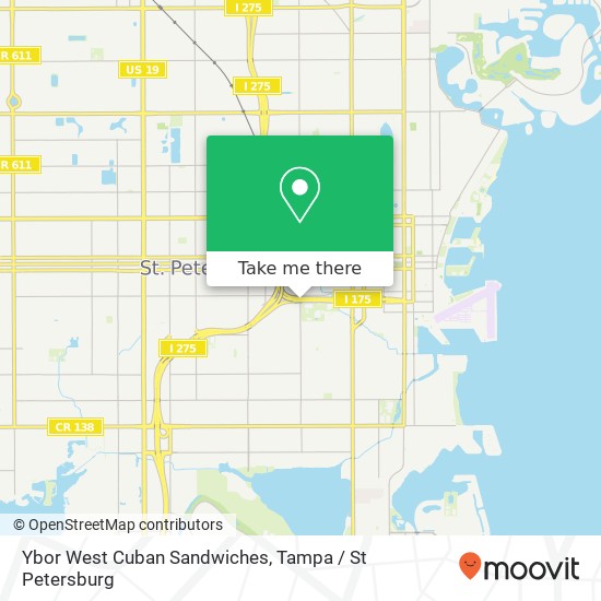 Ybor West Cuban Sandwiches map