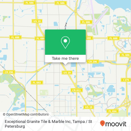 Mapa de Exceptional Granite Tile & Marble Inc