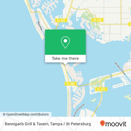 Mapa de Bennigan's Grill & Tavern