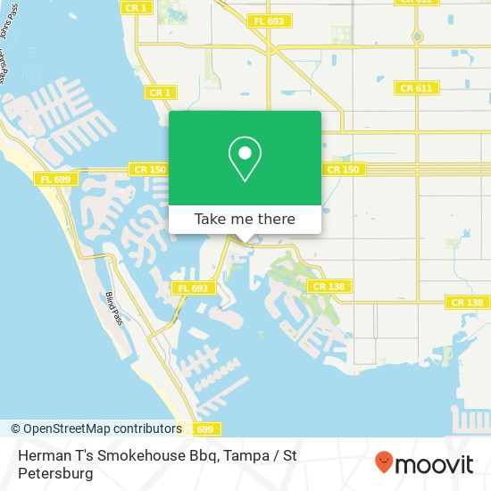 Herman T's Smokehouse Bbq map