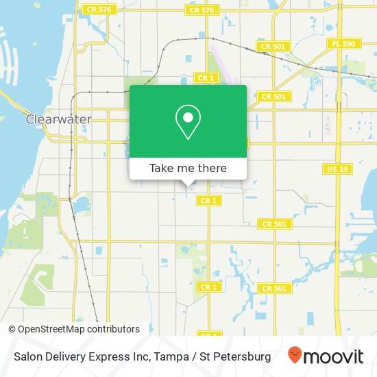 Mapa de Salon Delivery Express Inc