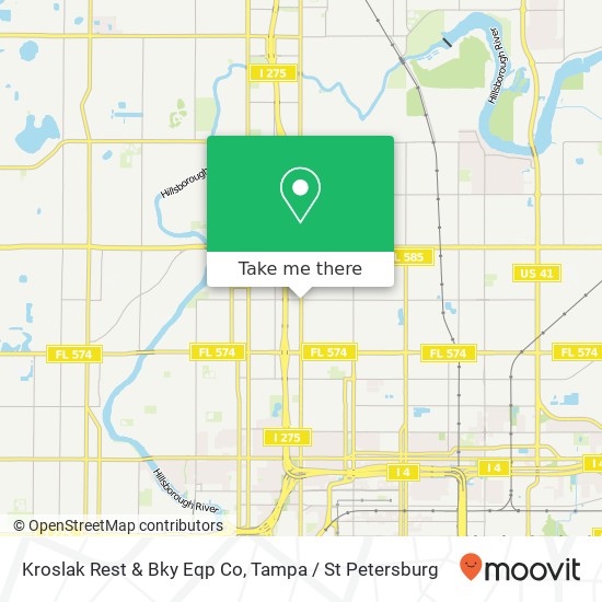 Kroslak Rest & Bky Eqp Co map